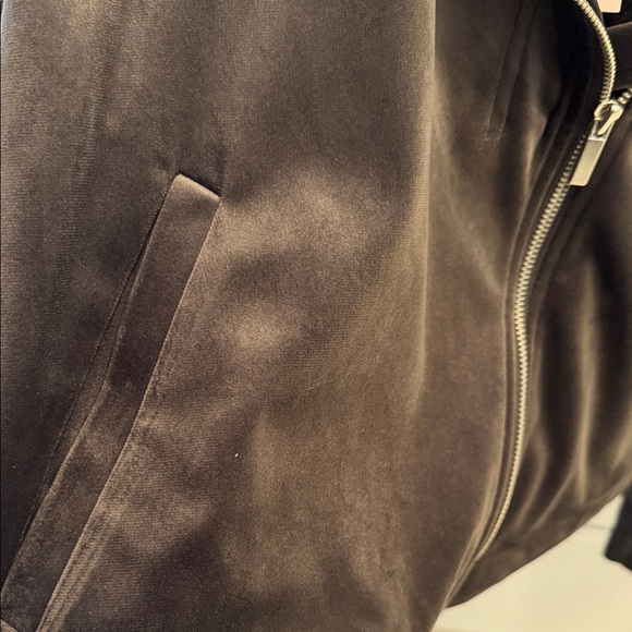 LC Lauren Conrad Women's dark gray velvet Jacket - Picture 4 of 8